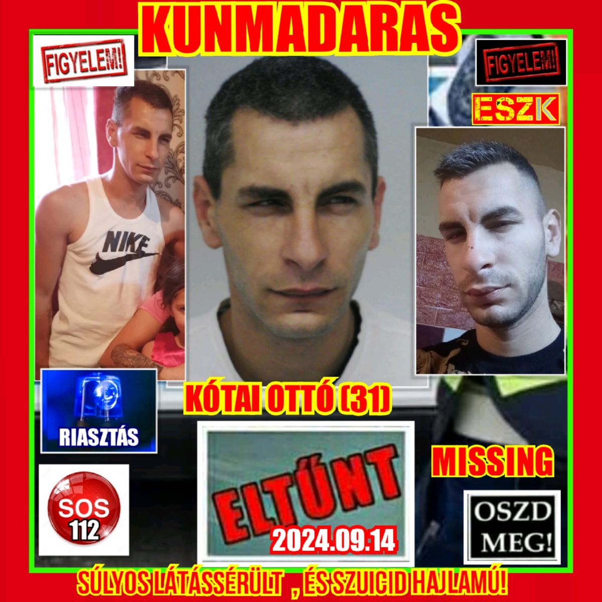 eltűnt Ottó megtalálták