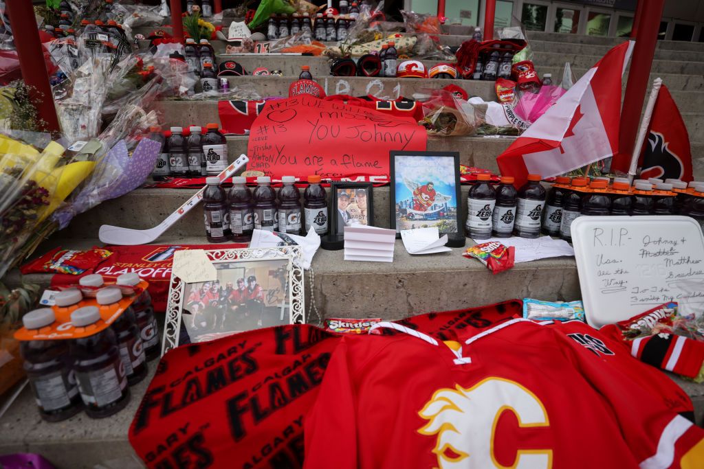 Calgary Flames Candlelight Vigil In Honor Of Gaudreau Brothers