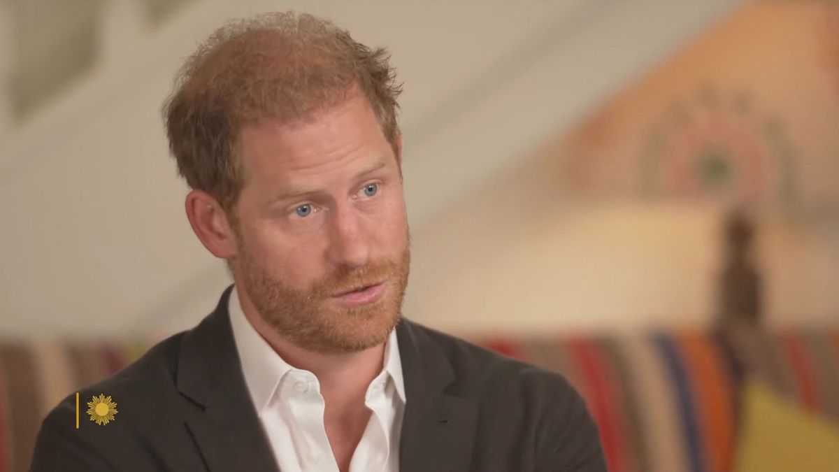 Le prince Harry, duc de Sussex et Meghan Markle, duchesse de Sussex, lors d'une interview pour l'émission CBS News Sunday Morning harry herceg