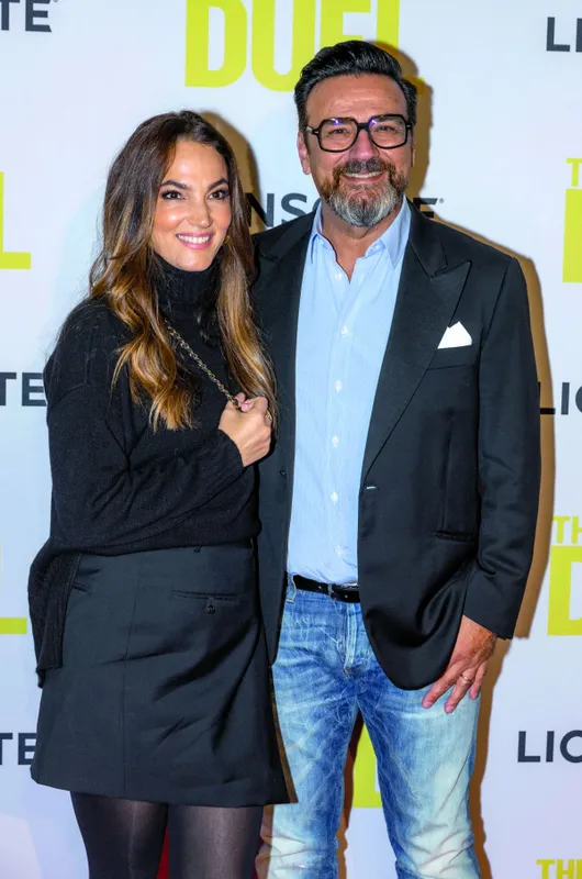 Gianni Annoni és Annoni (Debreczeni) Zita a The Duel című film díszbemutatóján