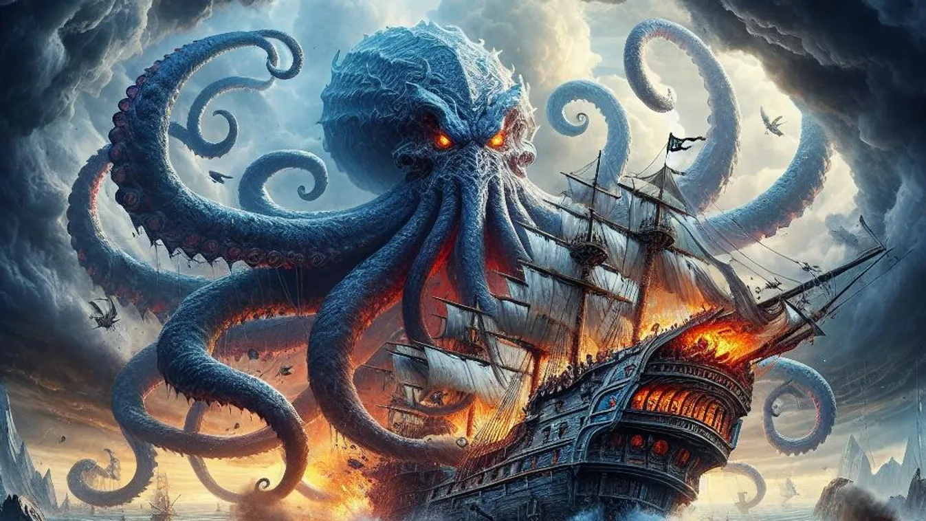 Kraken, óriás tintahal, óriás kalmár – Mítosz vagy valóság, léteznek a hajókat elnyelő tengeri szörnyek?