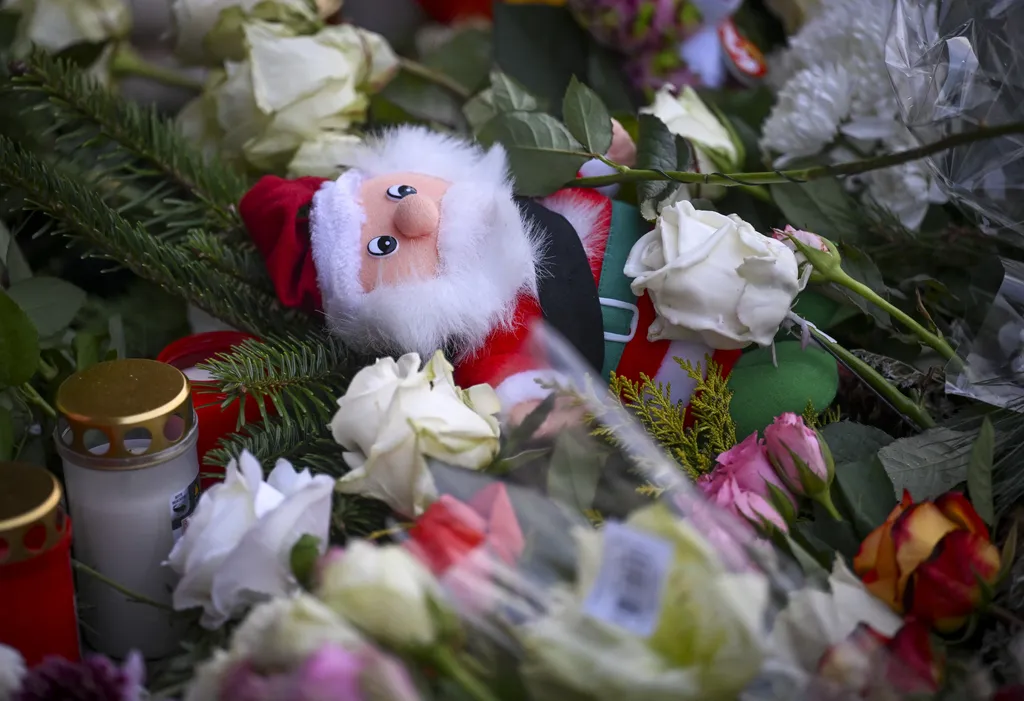 Magdeburg 2024 december 20 terrortámadás, megemlékezés AFP