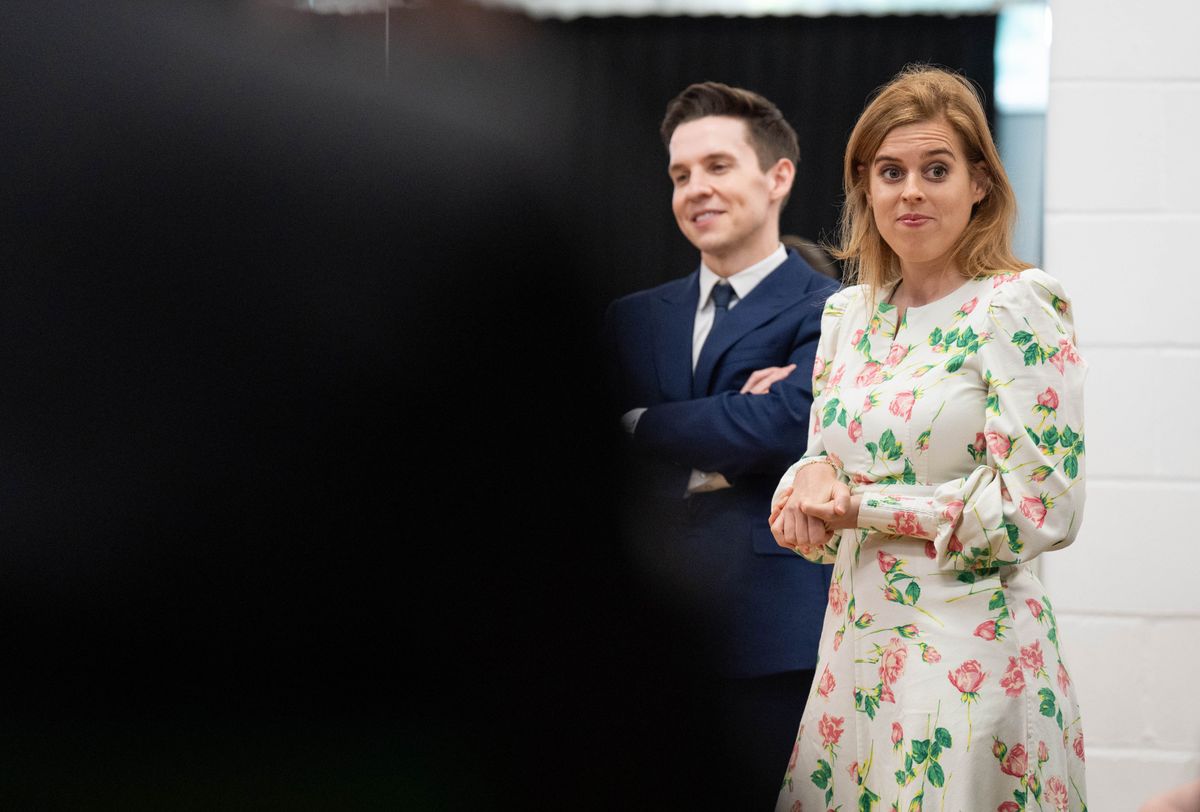 Princess Beatrice visits school with British Skin Foundation