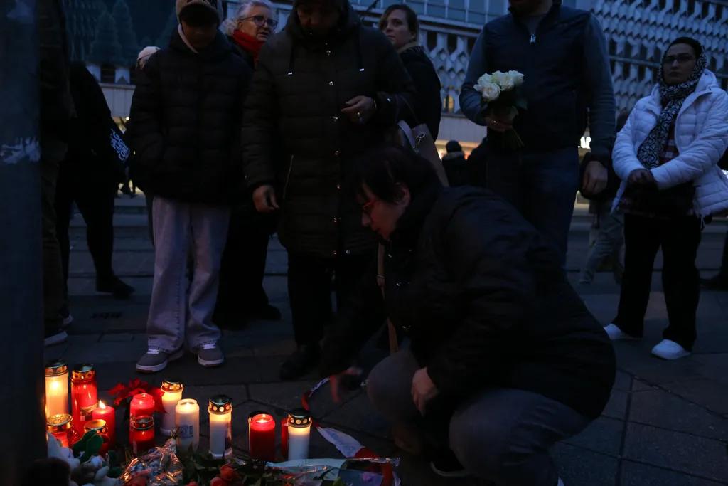 Magdeburg 2024 december 20 terrortámadás, megemlékezés AFP
