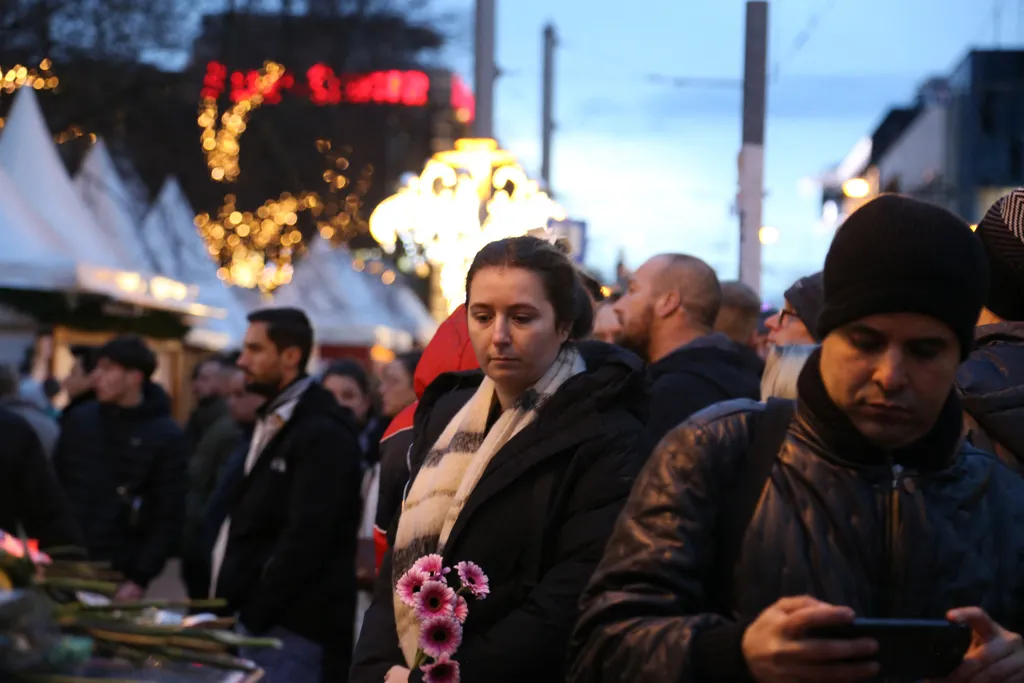 Magdeburg 2024 december 20 terrortámadás, megemlékezés AFP