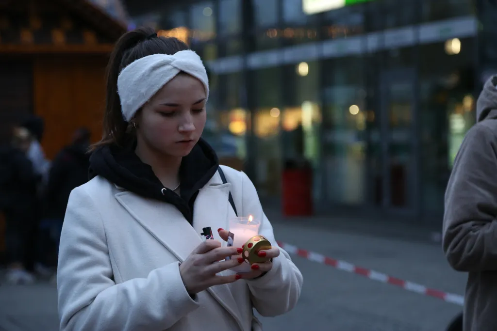 Magdeburg 2024 december 20 terrortámadás, megemlékezés AFP
