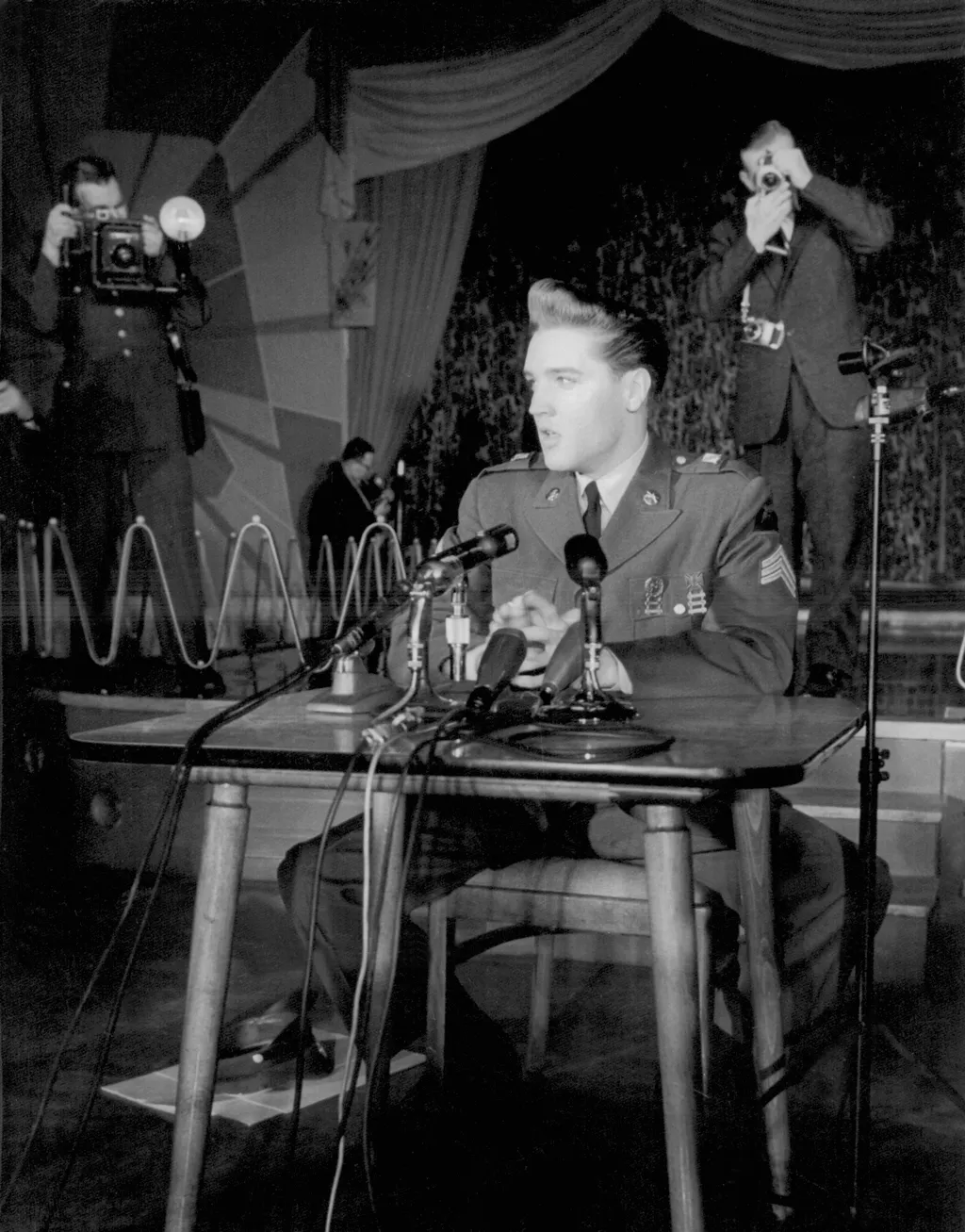 Elvis Presley is stationed in Germany