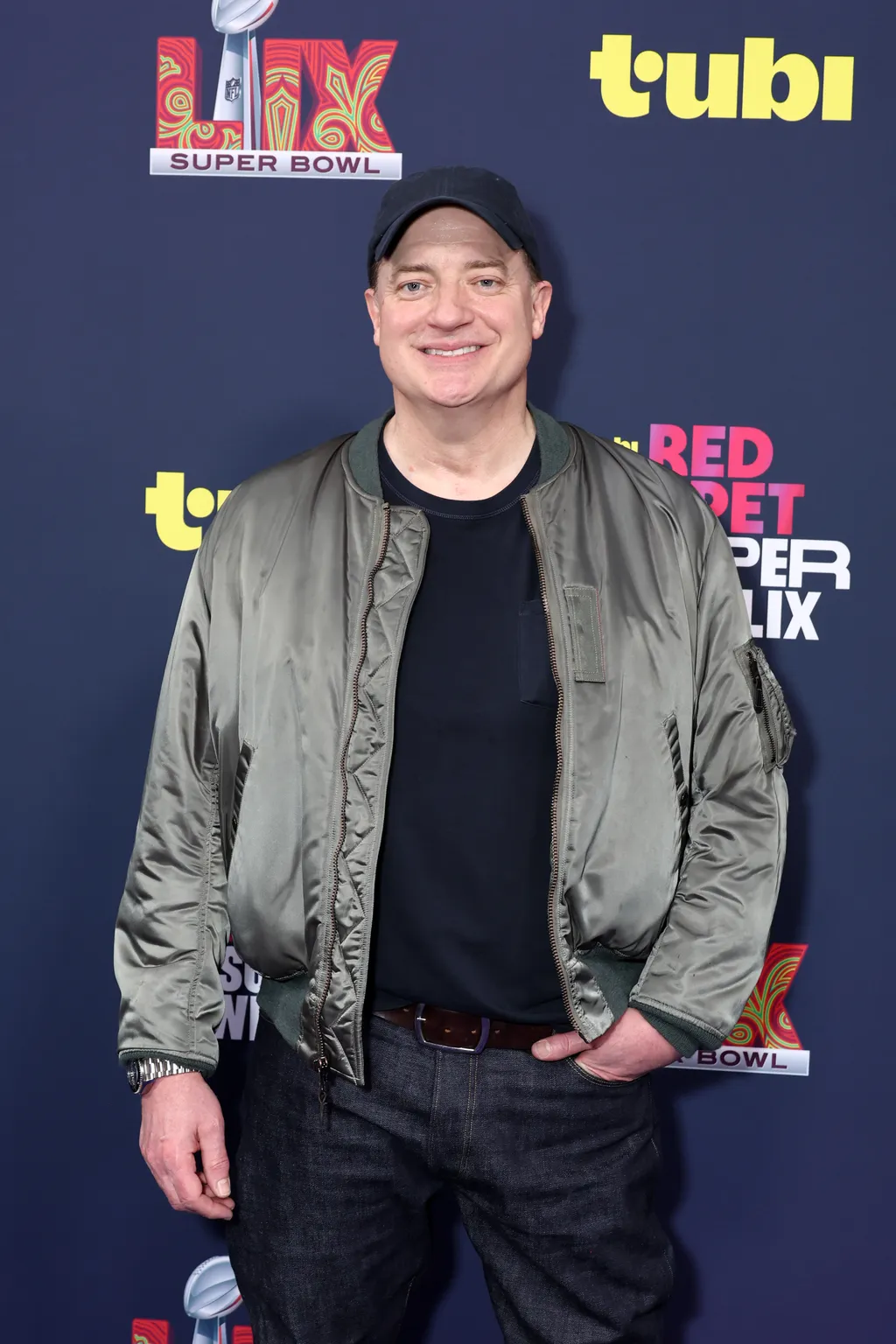 Kansas City Chiefs v Philadelphia Eagles - Tubi Red Carpet At Super Bowl LIX