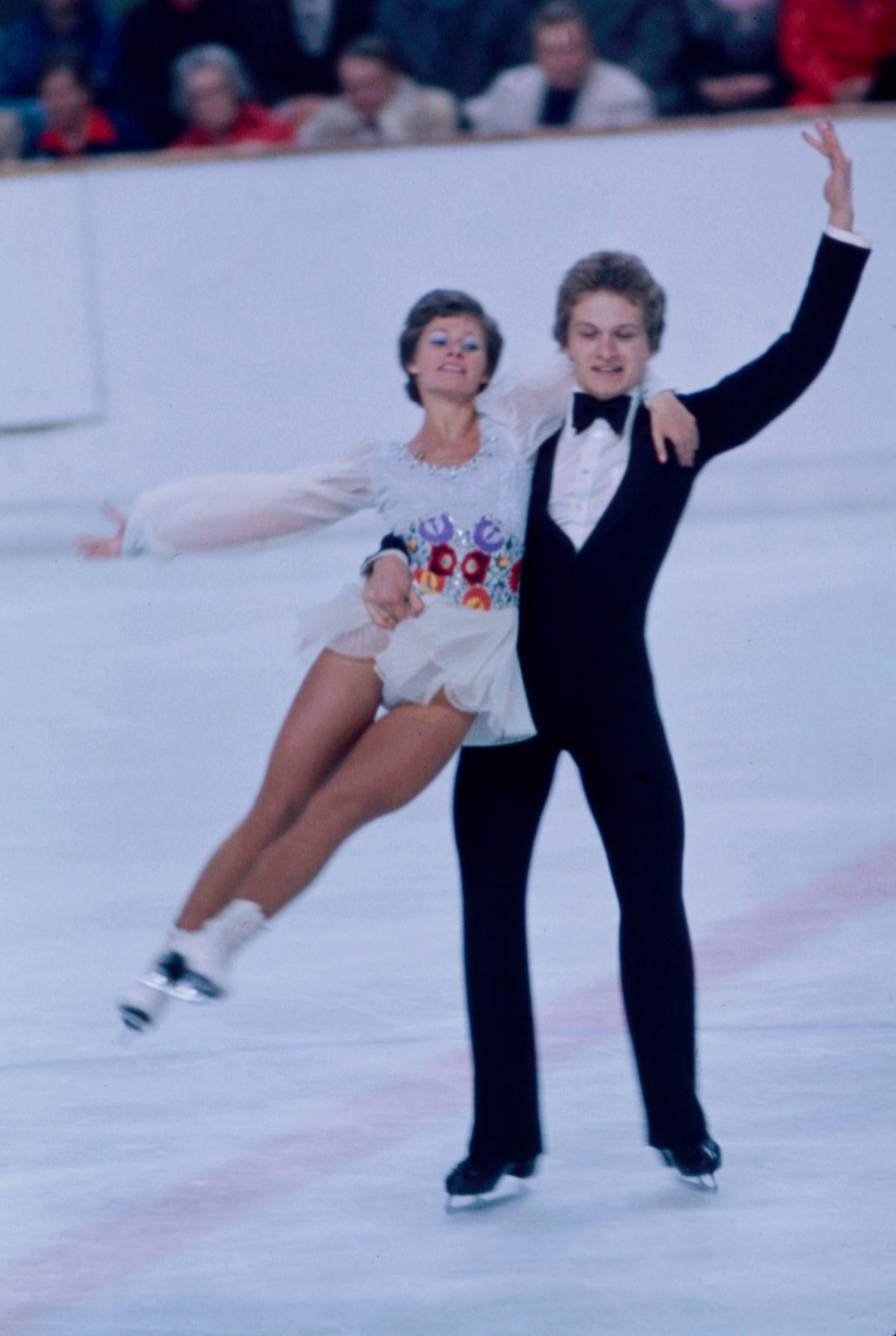 Krisztina Regoczy, András Sallay Competing In The 1976 Winter Olympics