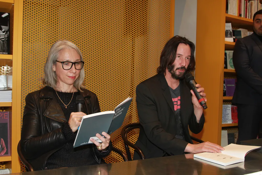 KEANU REEVES AT A LITERARY PRESENTATION IN PARIS
