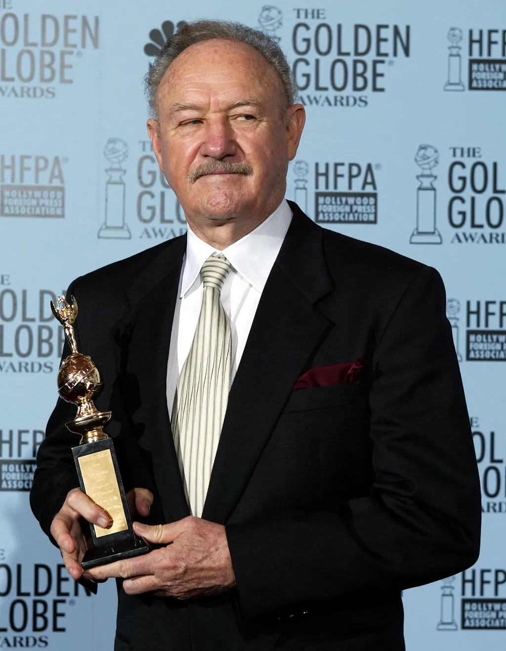 2003 - Életműdíjat kapott a Golden Globe átadón. Ekkor jelent meg utoljára nyilvánosan a feleségével (Fotó: AFP)