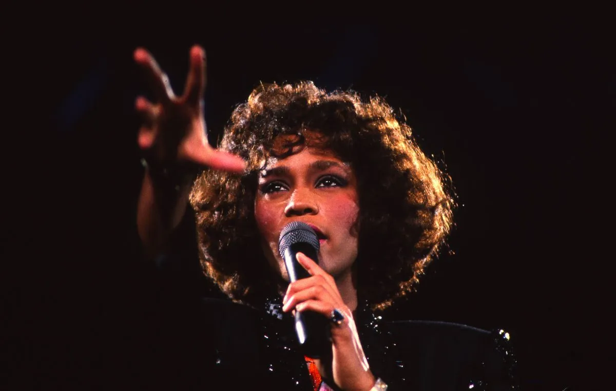 Whitney Houston pictured in Rome 1989