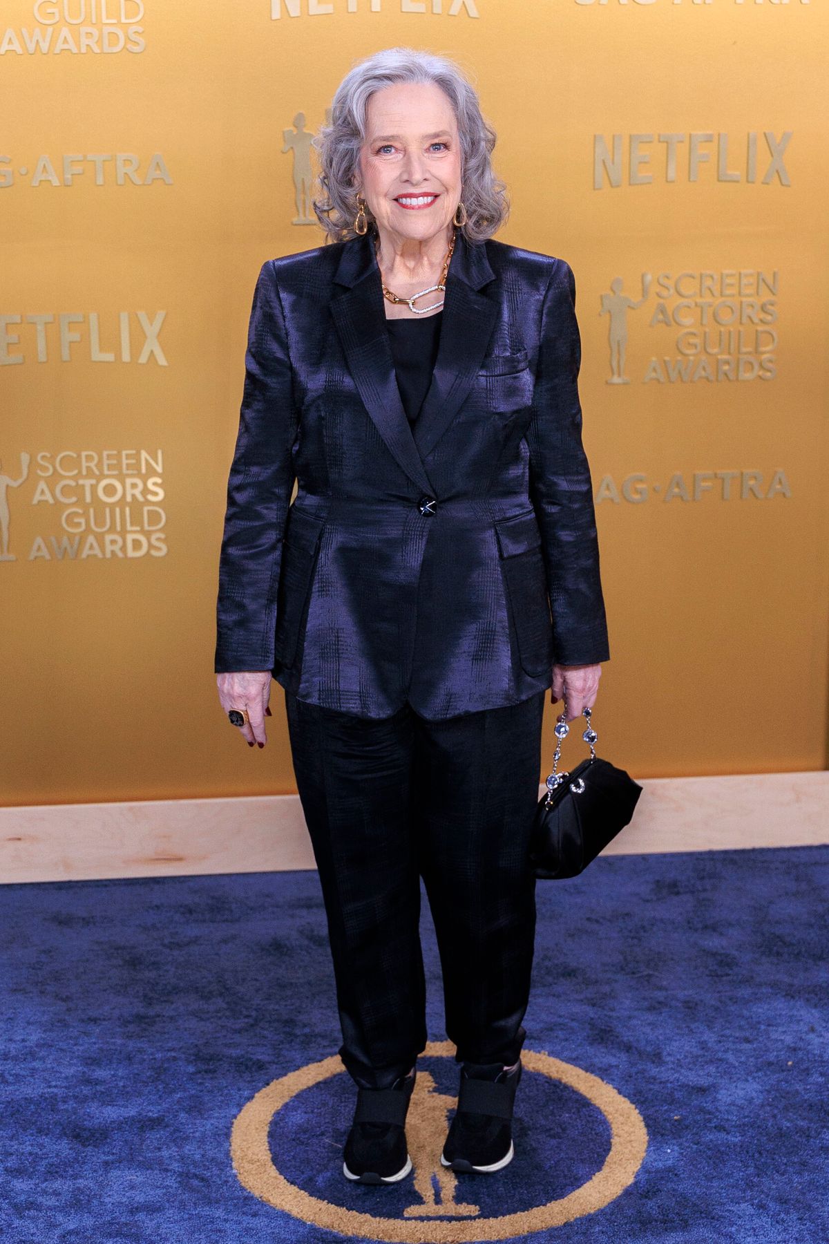 Kathy Bates a 2025-ös SAG díjátadón. 