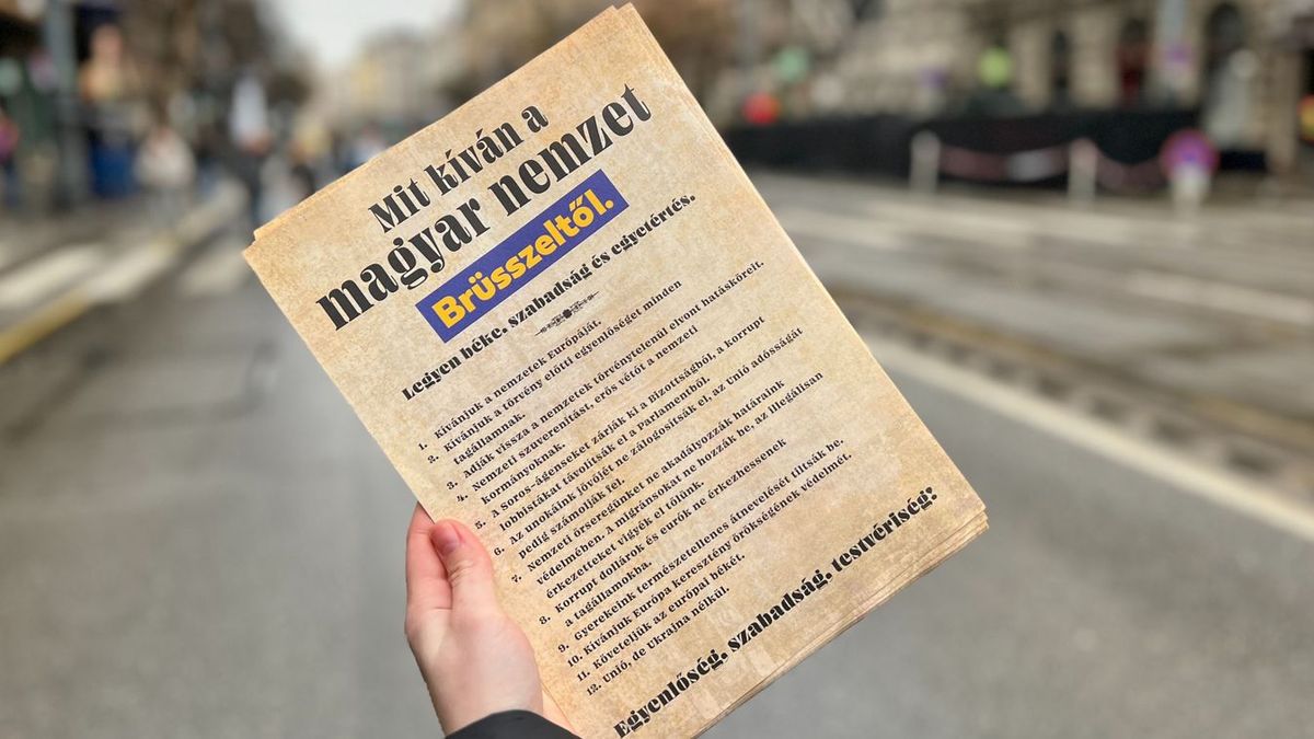 Így íródik a történelem: így néz ki kinyomtatva Orbán Viktor 12 pontja