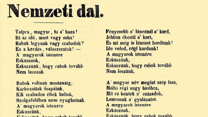  Ki szavalta el először a Nemzeti dalt nyilvánosan?