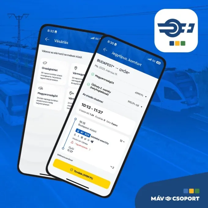 MÁV+ app