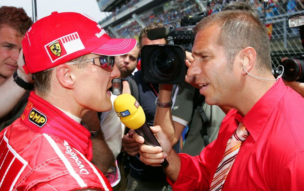 Kai Ebel (jobbra) szerint Michael Schumacher jelenlétében máig az F1-ben versenyezne a fia