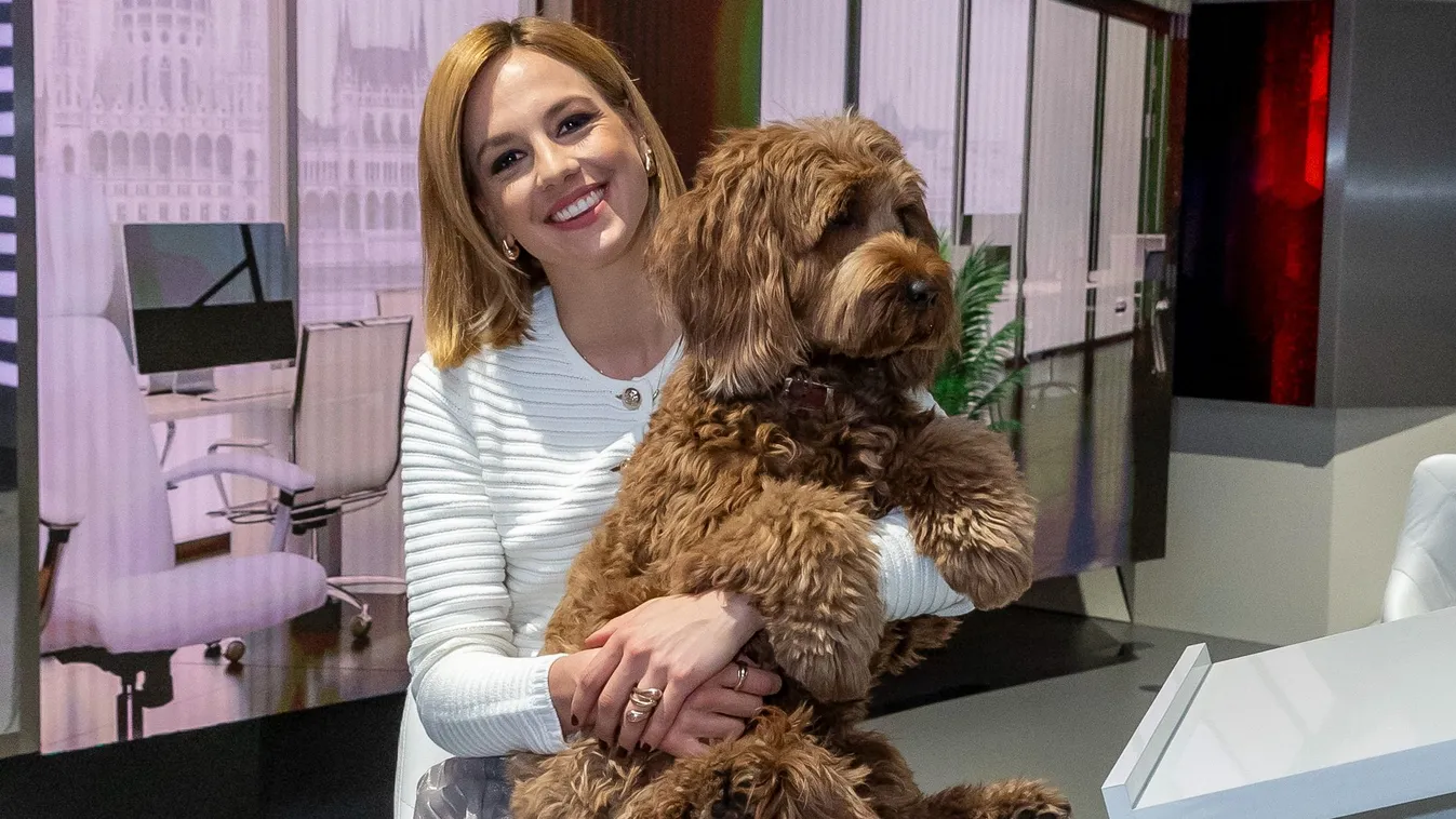Nem akárki kíséri el munkába minden nap a Hír TV műsorvezetőjét, Mészáros Nórát