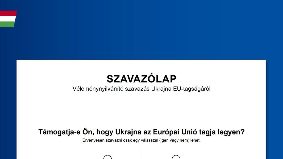 Íme a véleménynyilvánító szavazás szavazólapja