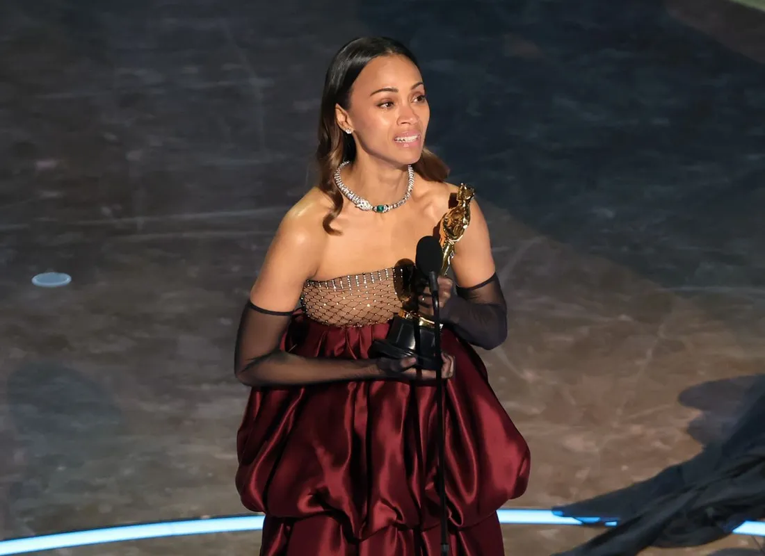 Zoe Saldana. Oscar-gála