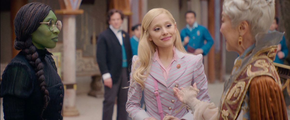 Wicked,Ariana Grande, Cynthia Erivo, Jeff Goldblum dans le film "Wicked", adapté de la comédie musicale de Broadway