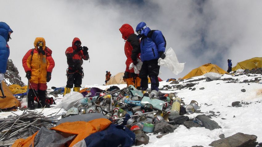 A szemetes Mount Everest