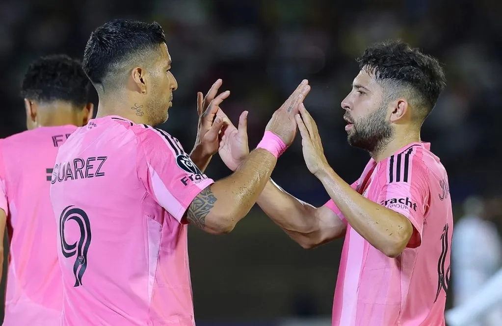 Inter Miami, Jordi Alba, Luis Suárez, harapás