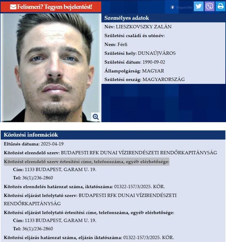 dunai hajóbaleset