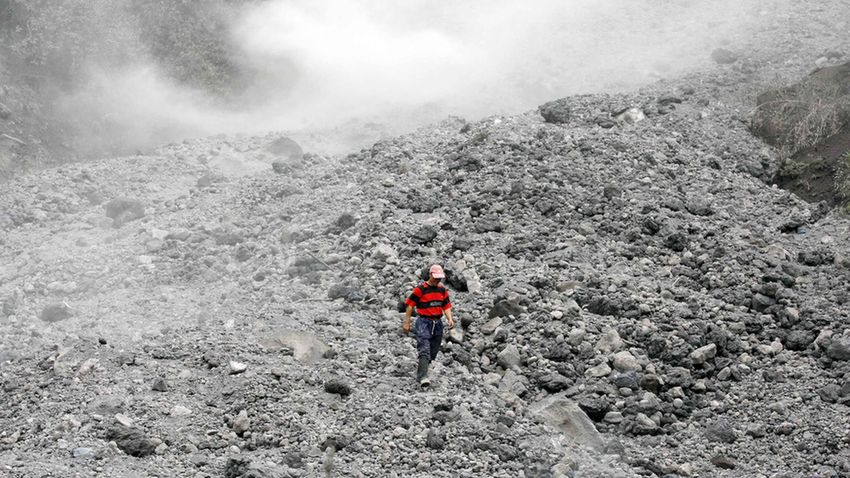 A Tungurahua tűzhányó Ecuadorban