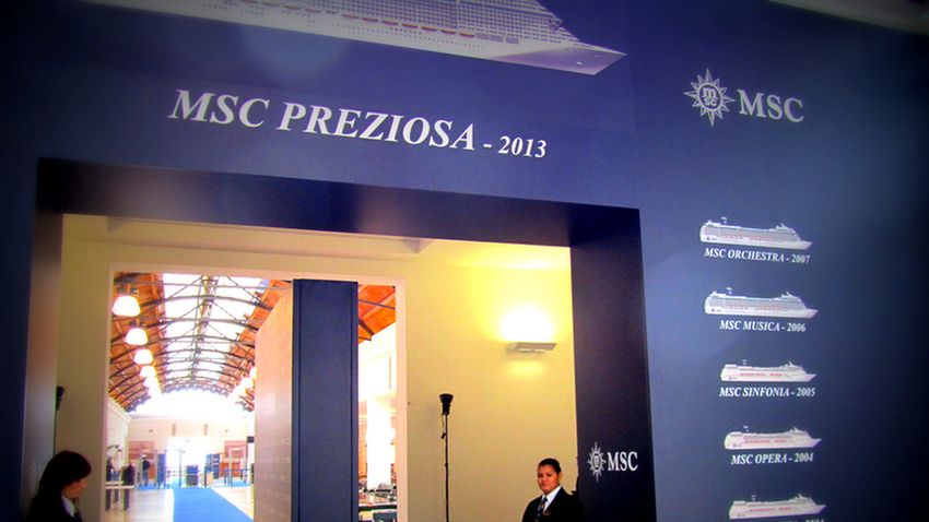 MSC Preziosa hajókeresztelő