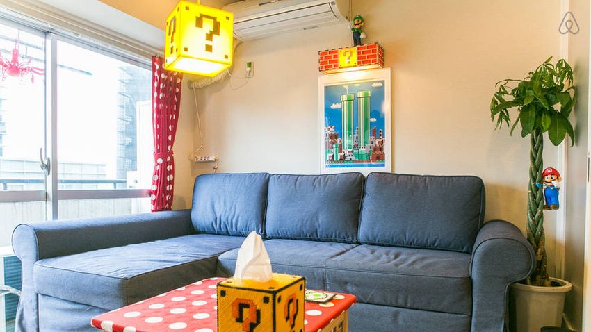 Az Airbnb-n akár még Super Mario világába is beköltözhet