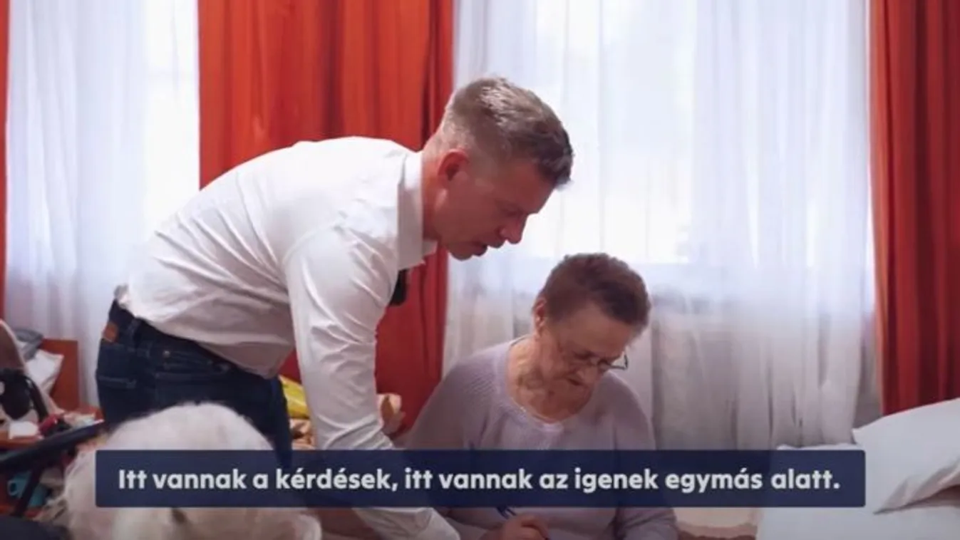 Idősotthonban lakóknak magyarázta Magyar Péter, hogyan szavazzanak igennel Ukrajna uniós tagságára - videó