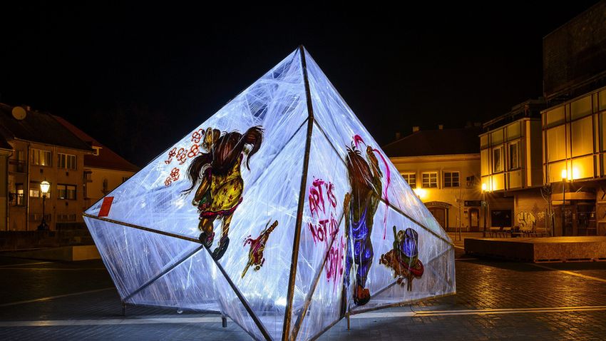 Graffitiművészek alkotásai Egerben