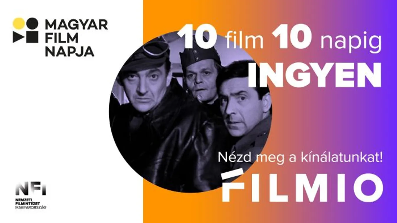Ingyenesen nézhető filmekkel ünnepli a Magyar Film Napját a FILMIO
