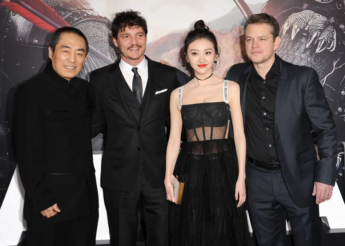 Pedro Pascal 50, Stars at the premiere of 'The Great Wall' in Los Angeles