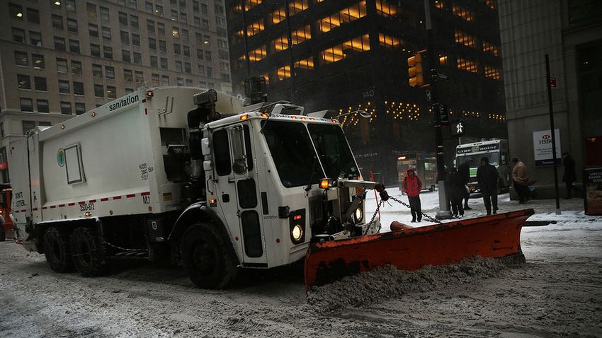 New York-ra lecsapott a hó