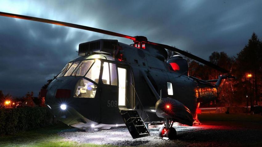 Helikopterből lett luxusszállás