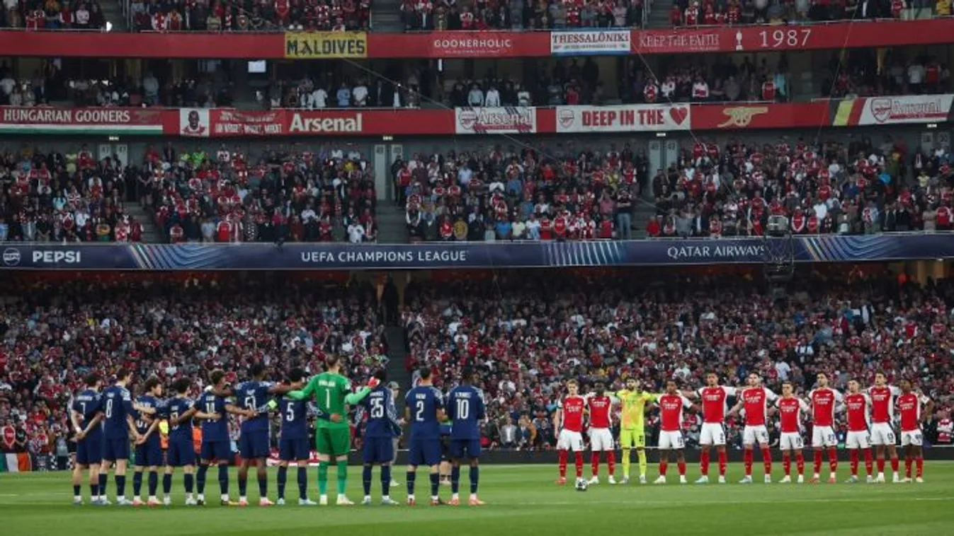 Szégyen az Arsenal–PSG meccsen, Ferenc pápa emlékébe rondítottak bele