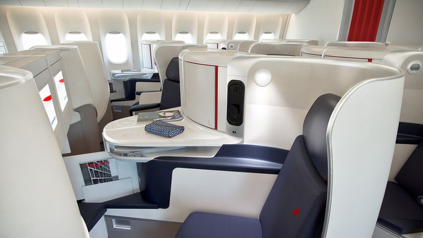Új ülések az Air France business osztályán