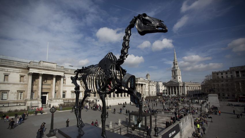 Új szobor a londoni Trafalgar téren