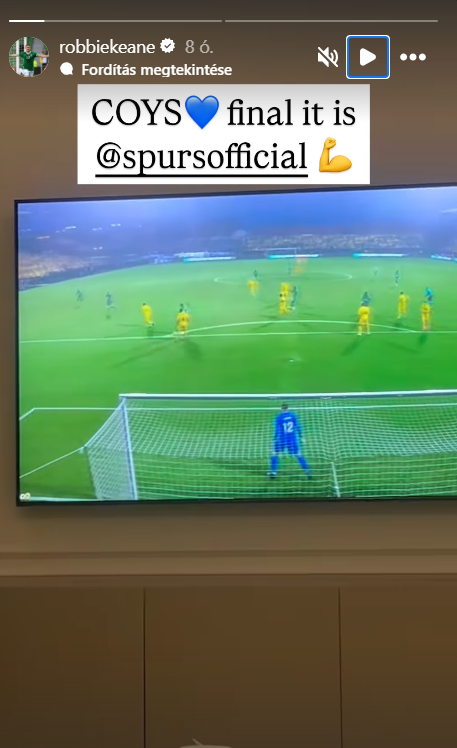 Robbie Keane posztja a Tottenham továbbjutása kapcsán