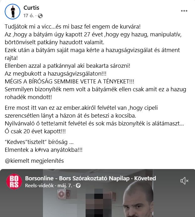 Curtis posztja