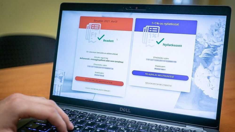 szja, eSZJA, NAV, adóbevallás, 1%-os felajánlás