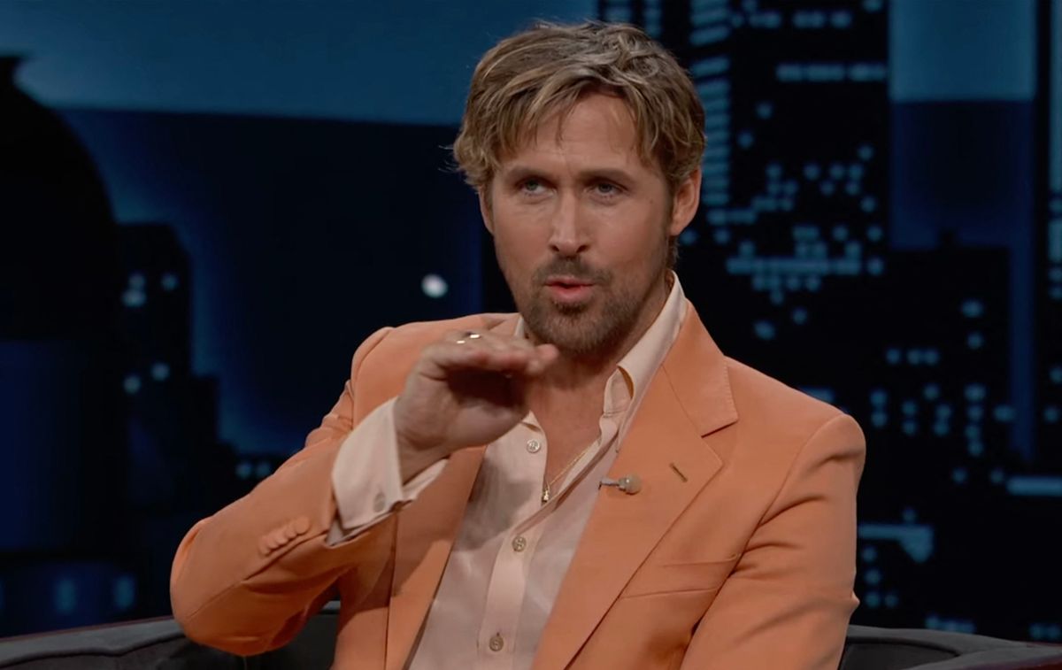 Ryan Gosling, sur le plateau de l'émission "Jimmy Kimmel Live!" à Los Angeles