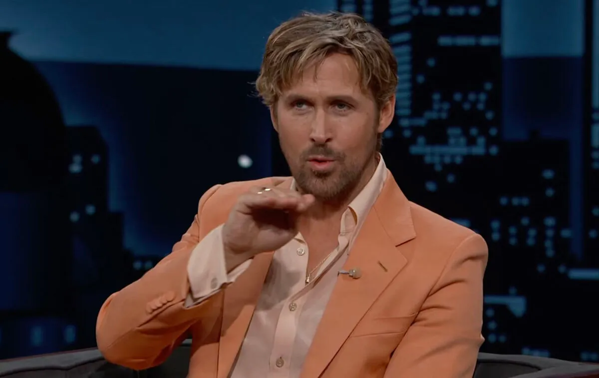 Ryan Gosling, sur le plateau de l'émission "Jimmy Kimmel Live!" à Los Angeles