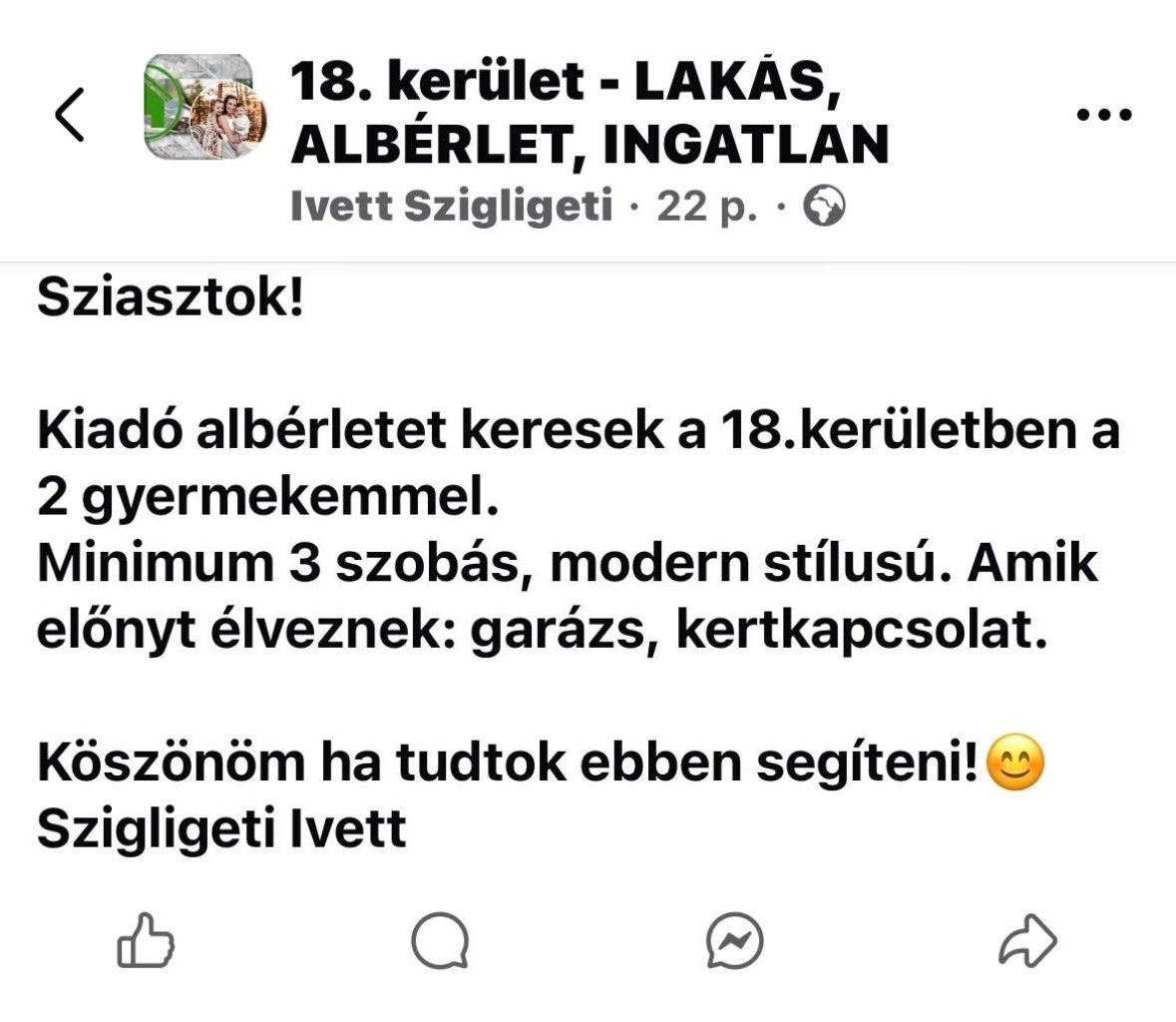 Szigligeti Ivett poszt