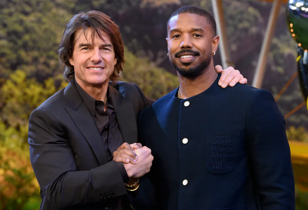 15 May 2025.

Mission: Impossible – The Final Reckoning on behalf of Paramount, taking place in Leicester Square, London.

Here: Tom Cruise and Michael B. Jordan

Credit: Justin Goff/GoffPhotos.com   Ref: KGC-03