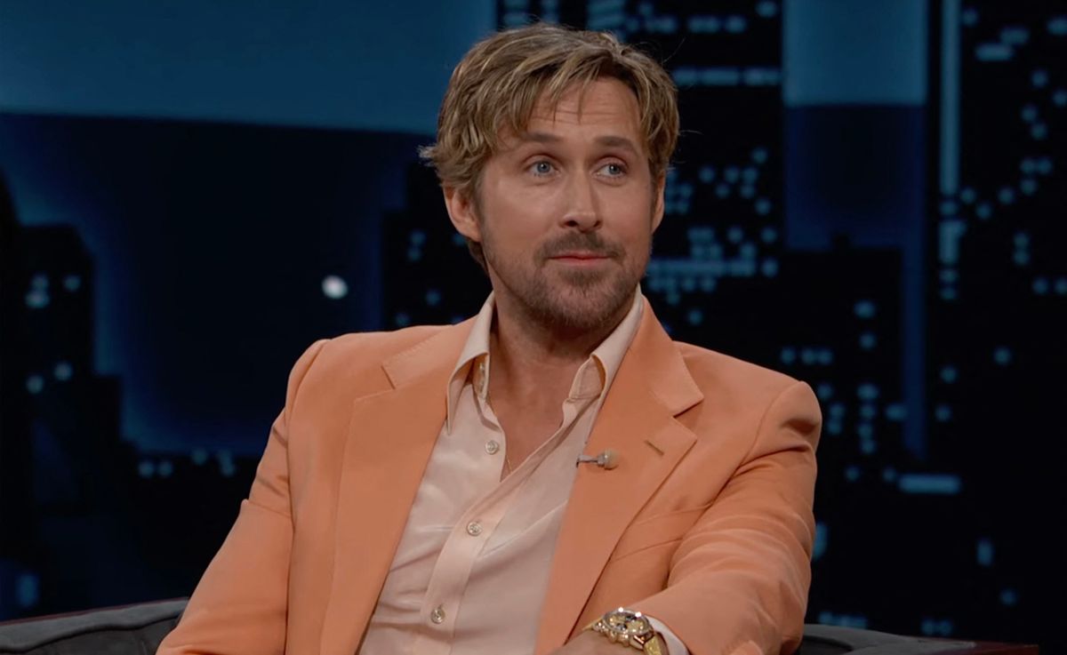 Ryan Gosling sur le plateau de l'émission "Jimmy Kimmel Live!" à Los Angeles