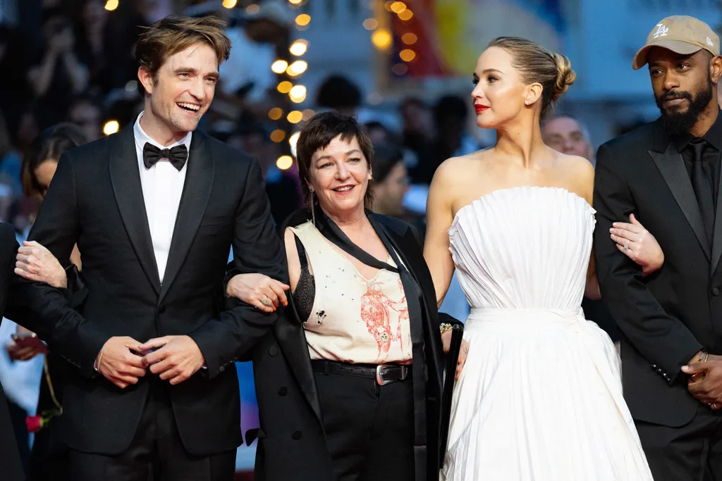 Robert Pattinson, Lynne Ramsay, Jennifer Lawrence, LaKeith Stanfield - Montée des marches du film « Die my love » lors du 78ème Festival International du Film de Cannes, au Palais des Festivals à Cannes. Le 17mai 2025 © Olivier Borde / Bestimage Red carpe