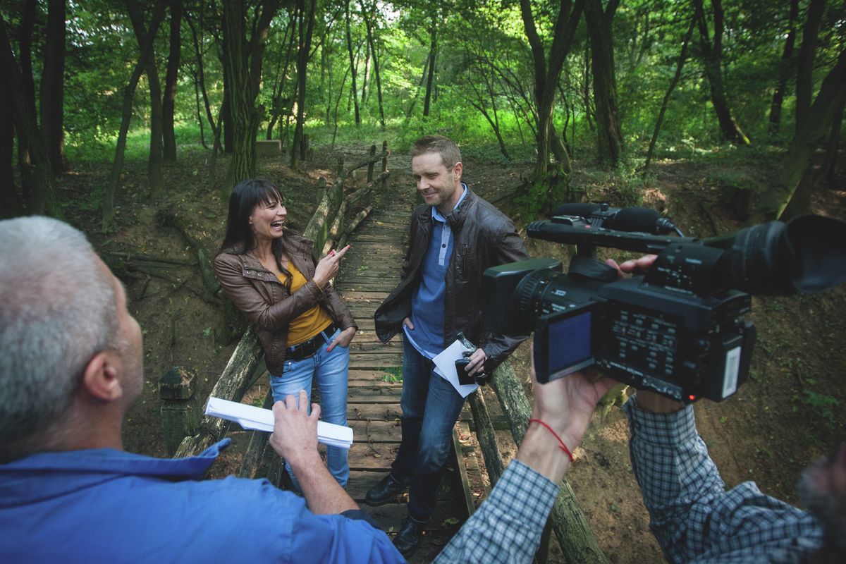 Bozsó Péter a Jóban Rosszban forgatásán
